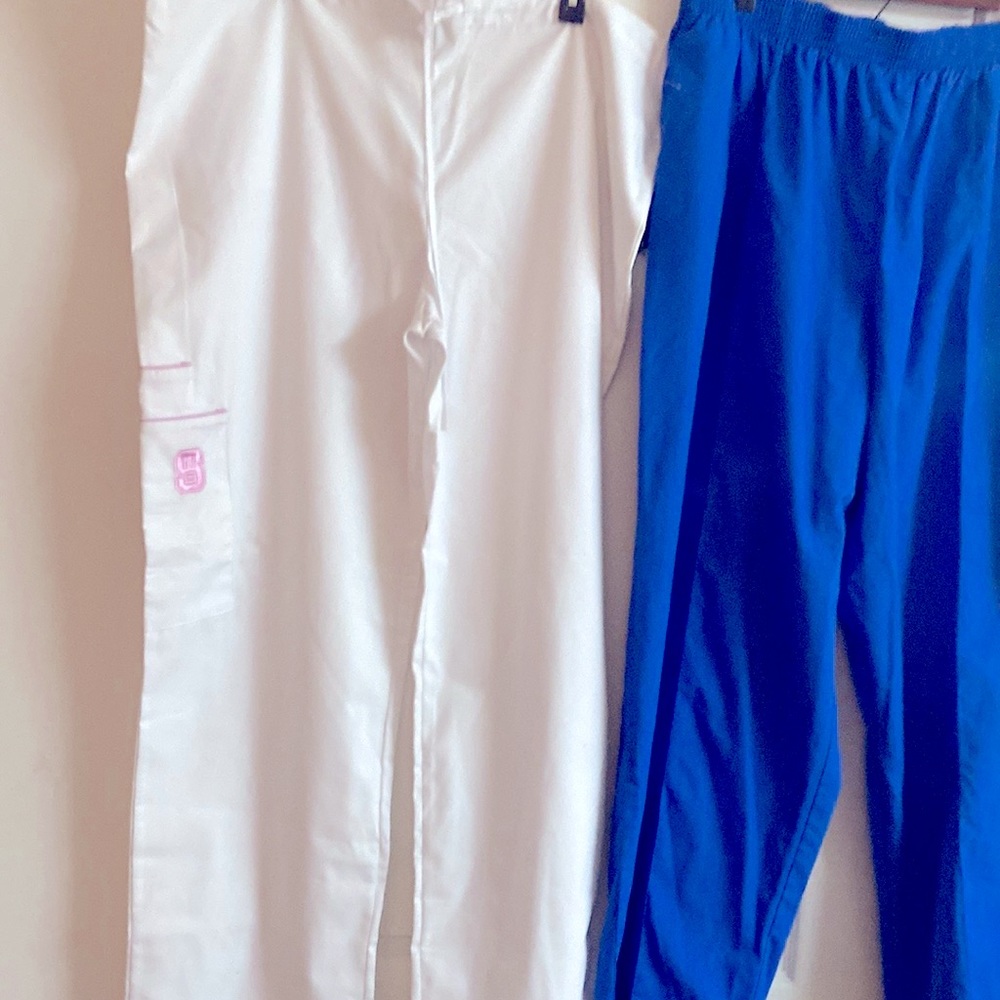 DUDZ SCRUB 2 scrub one white/pink label on pocket with tags.2nd Landau 3X New